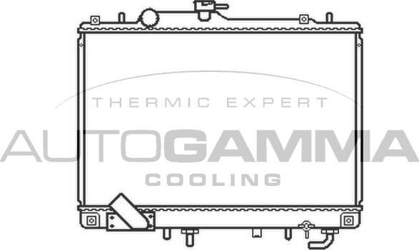 Autogamma 102210 - Радіатор, охолодження двигуна autozip.com.ua