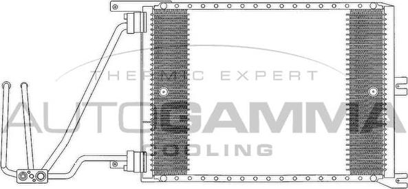 Autogamma 102746 - Конденсатор, кондиціонер autozip.com.ua