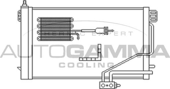 Autogamma 102702 - Конденсатор, кондиціонер autozip.com.ua