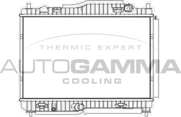 Autogamma 107581 - Радіатор, охолодження двигуна autozip.com.ua