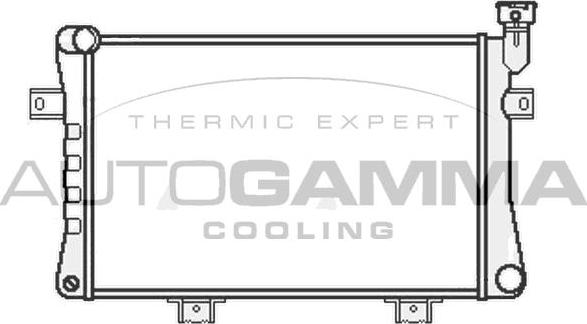 Autogamma 107034 - Радіатор, охолодження двигуна autozip.com.ua