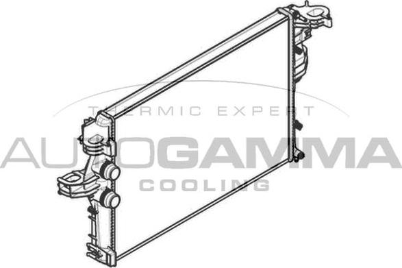 Autogamma 107142 - Радіатор, охолодження двигуна autozip.com.ua