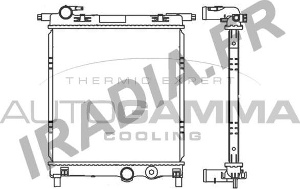 Autogamma 107107 - Радіатор, охолодження двигуна autozip.com.ua