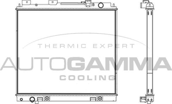 Autogamma 107232 - Радіатор, охолодження двигуна autozip.com.ua