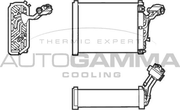 Autogamma 112066 - Випарник, кондиціонер autozip.com.ua