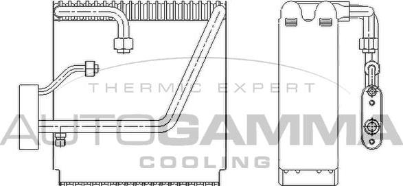 Autogamma 112120 - Випарник, кондиціонер autozip.com.ua