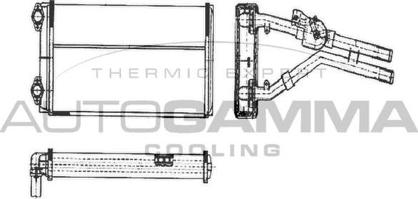 Autogamma 304496 - Теплообмінник, опалення салону autozip.com.ua