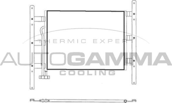 Autogamma 304480 - Конденсатор, кондиціонер autozip.com.ua