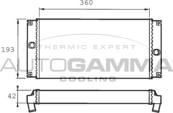 Autogamma 300982 - Теплообмінник, опалення салону autozip.com.ua
