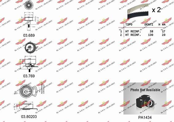 Autokit 04.5360PA - Водяний насос + комплект зубчатого ременя autozip.com.ua