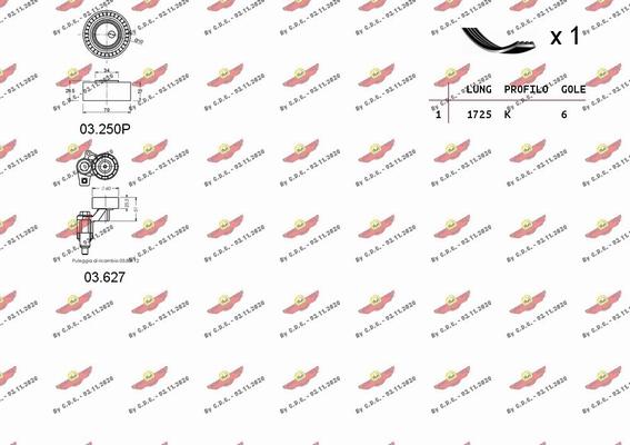 Autokit 06.0055 - Поликлиновий ремінний комплект autozip.com.ua