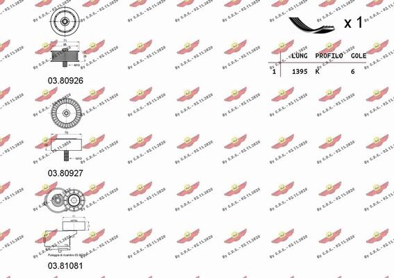 Autokit 06.0070 - Поликлиновий ремінний комплект autozip.com.ua