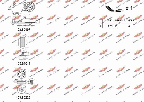 Autokit 06.0110 - Поликлиновий ремінний комплект autozip.com.ua