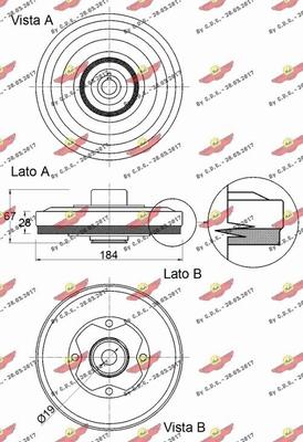 Autokit 03.90345 - Ремінний шків, колінчастий вал autozip.com.ua