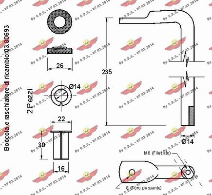 Autokit 03.80692/235/45 - Натягувач ременя, клинові зуб. autozip.com.ua