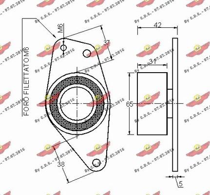 Autokit 03.80395 - Паразитний / Провідний ролик, зубчастий ремінь autozip.com.ua