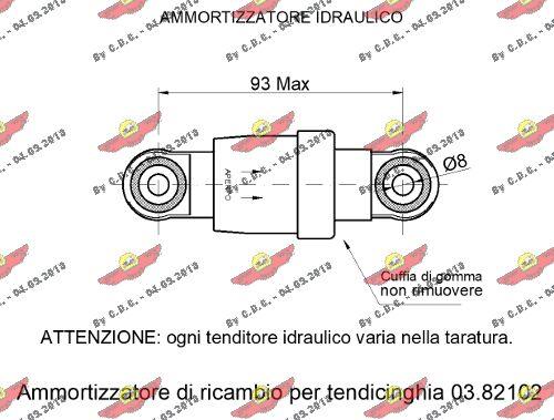 Autokit 03.82104 - Паразитний / Провідний ролик, зубчастий ремінь autozip.com.ua