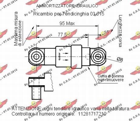 Autokit 03.220 - Амортизатор, поліклиновий ремінь autozip.com.ua