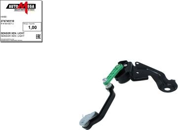 Automega 274745110 - Датчик, ксенонове світло (регулювання кута нахилу фар) autozip.com.ua