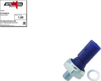 Automega 274765010 - Датчик, тиск масла autozip.com.ua
