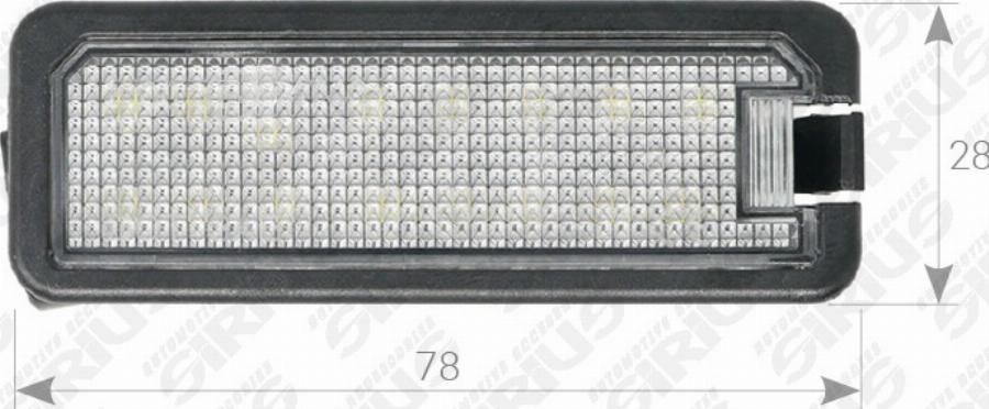 Automotive Accessori PLL-052 - Ліхтар освітлення номерного знака autozip.com.ua