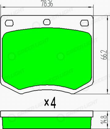 MDR MFP-2377 - Гальмівні колодки, дискові гальма autozip.com.ua