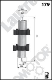 Automotor France LATG76 - Паливний фільтр autozip.com.ua