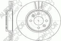 Automotor France PDC9446 - Гальмівний диск autozip.com.ua