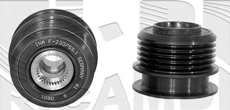 Autoteam A03956 - Ремінний шків, генератор autozip.com.ua