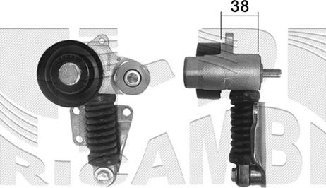 Autoteam A02116 - Натягувач ременя, клинові зуб. autozip.com.ua