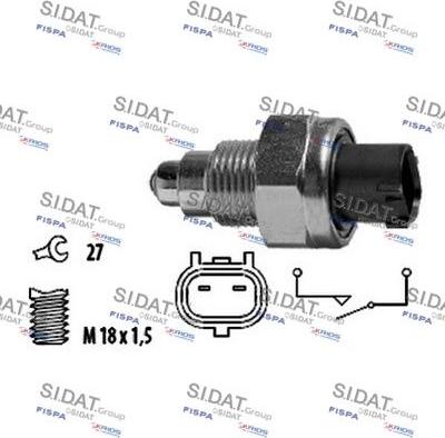 Autoteam C234239 - Датчик, контактний перемикач, фара заднього ходу autozip.com.ua