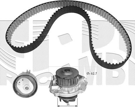 Autoteam KATW1252B - Водяний насос + комплект зубчатого ременя autozip.com.ua