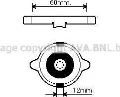 AVA 980015 - Кришка, радіатор autozip.com.ua