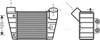 Ava Quality Cooling AI 4283 - Интеркулер autozip.com.ua