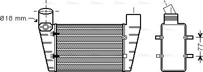 Ava Quality Cooling AI 4225 - Интеркулер autozip.com.ua