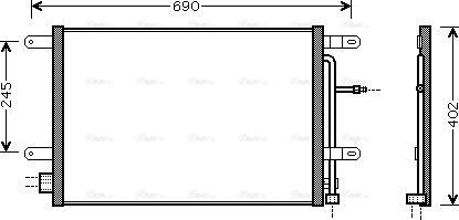 Ava Quality Cooling AI 5238 - Конденсатор, кондиціонер autozip.com.ua