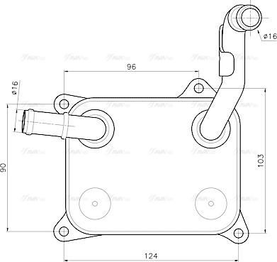 Ava Quality Cooling AI3454 - Масляний радіатор, рухове масло autozip.com.ua