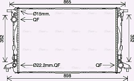 Ava Quality Cooling AI2412 - Радіатор, охолодження двигуна autozip.com.ua