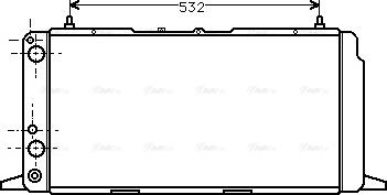 Ava Quality Cooling AI 2091 - Радіатор, охолодження двигуна autozip.com.ua