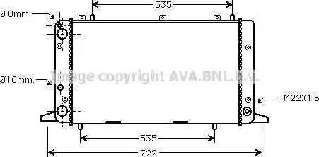 Ava Quality Cooling AI 2053 - Радіатор, охолодження двигуна autozip.com.ua