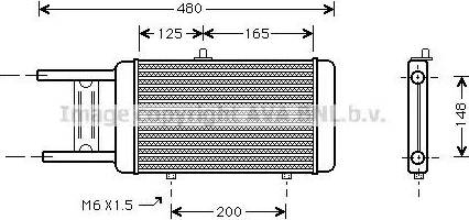 Ava Quality Cooling AI 2066 - Радіатор, охолодження двигуна autozip.com.ua