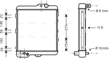 Ava Quality Cooling AI 2002 - Радіатор, охолодження двигуна autozip.com.ua