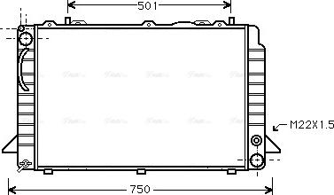 Ava Quality Cooling AI 2085 - Радіатор, охолодження двигуна autozip.com.ua