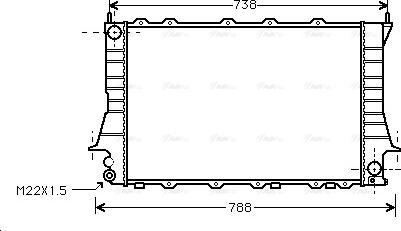 Ava Quality Cooling AIA2083 - Радіатор, охолодження двигуна autozip.com.ua