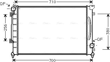 Ava Quality Cooling AI 2139 - Радіатор, охолодження двигуна autozip.com.ua