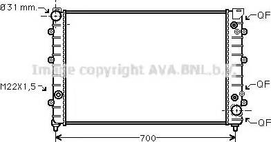 AVA AI 2127 - Радіатор, охолодження двигуна autozip.com.ua
