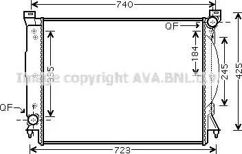 Ava Quality Cooling AI 2245 - Радіатор, охолодження двигуна autozip.com.ua