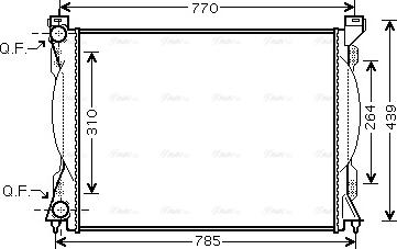 Ava Quality Cooling AI 2233 - Радіатор, охолодження двигуна autozip.com.ua