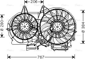 Ava Quality Cooling AI 7506 - Вентилятор, охолодження двигуна autozip.com.ua