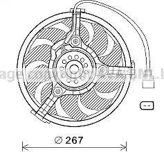 Ava Quality Cooling AI7518 - Вентилятор, охолодження двигуна autozip.com.ua